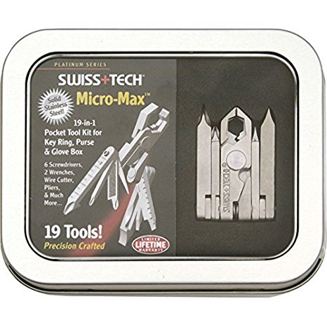 Swiss Tech MMCSSS Micro-Max 19-in-1 KeyChain MultiTool