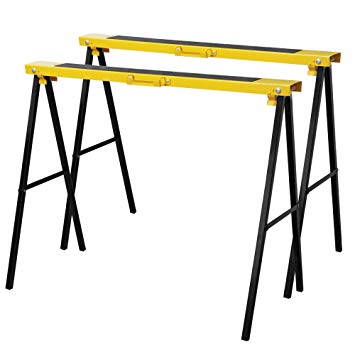 Forup Portable Folding Sawhorse, Heavy Duty Twin Pack, 265 lb Weight Capacity Each (2 pack)