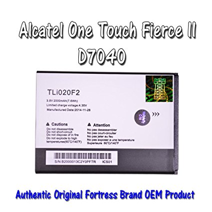 Replacement Battery for Alcatel One Touch Fierce 2 7040t 7040 , Pop C7, Pop Icon A564c Fortress Brand