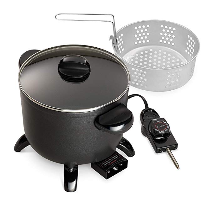 Presto 06006 Kitchen Kettle Multi-Cooker/Steamer(Black versatile 11.5 x 9 x 8.5 inches)