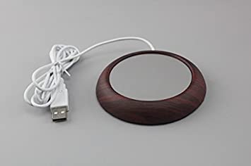 USB Mug Warmer (Dark Wood)