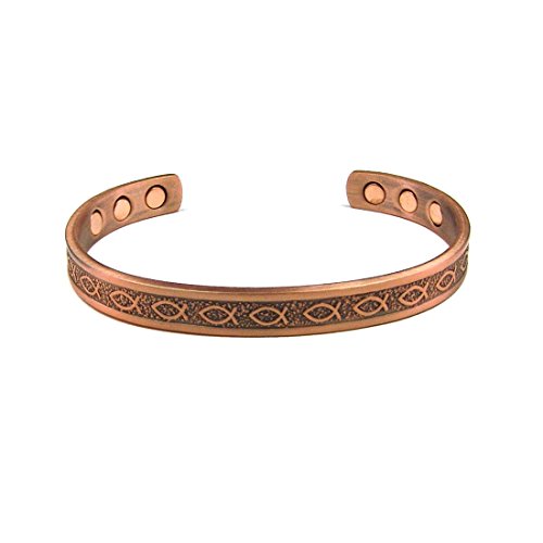 Accents Kingdom Magnetic Copper Therapy Healing Golf Cuff Bangle Bracelet