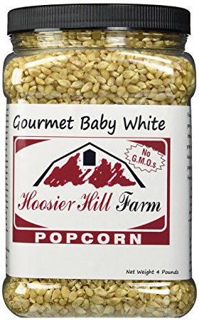 Hoosier Hill Farm Baby White, Popcorn Lovers 4 lb. Jar.