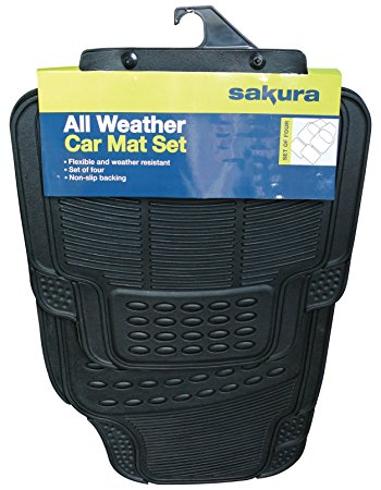 Sakura Universal Rubber Car Mat Set