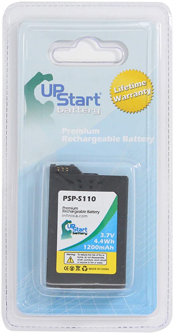 PSP-S110 Battery Replacement for Sony PSP 3000, PSP 2000, PSP 3001, PSP 2001, PSP Slim, PSP S110, PSP 3004, PSP 3002, PSP LITE Video Game Console - Compatible with Sony PSP-S110 Battery 3.7V 1200mAh