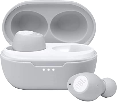 JBL TUNE 115 TWS - True wireless Bluetooth earbuds with charging case, in white