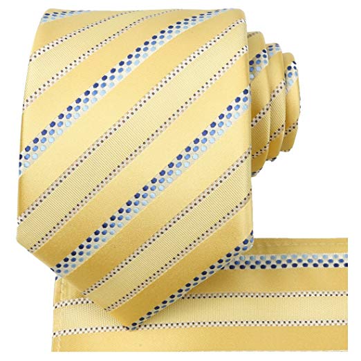 KissTies Mens Tie Striped Satin Necktie Wedding Ties   Gift Box