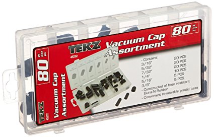 80 Piece Vacuum Cap Assortment