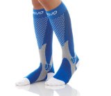 MoJo Recovery and Performance Sports Compression Socks - Blue X-Large