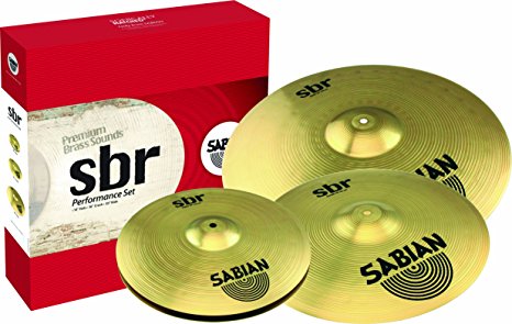 Sabian SBR Performance Pack with 14-Inch Hat, 16-Inch Crash, and 20-Inch Ride Cymbals