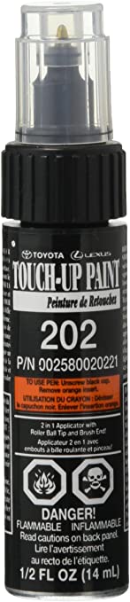 Genuine Toyota Touch up Paint, Black Onyx, Color Code 202, Scion/Lexus