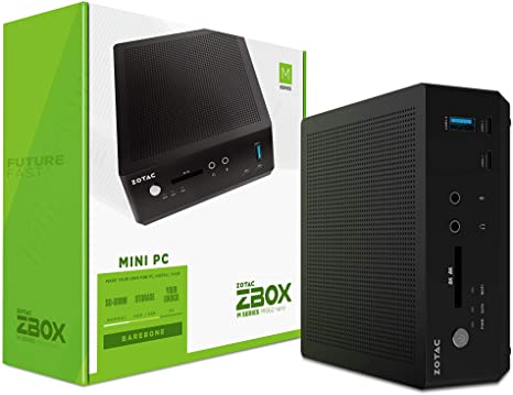 ZOTAC ZBOX MI662 Nano Mini PC 10th Gen Intel Core i7-10510U, Intel UHD Graphics, No Memory/Storage/OS Barebones System, ZBOX-MI662NANO-U