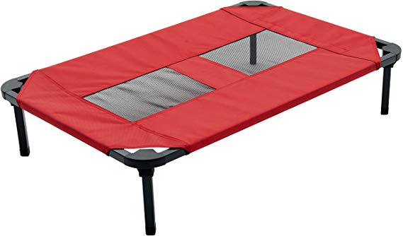 Lucky Dog Comfort Cot Elevated Pet Bed | Ballistic Fabric | Washable Removable Cover…