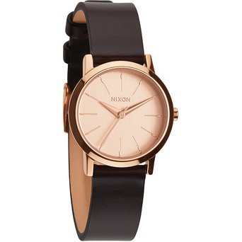 Nixon A398-1890 Ladies Kenzi Leather Rose Gold Brown Watch