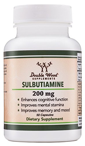Sulbutiamine (Nootropic Supplement) Made in USA - 50 Capsules 200mg