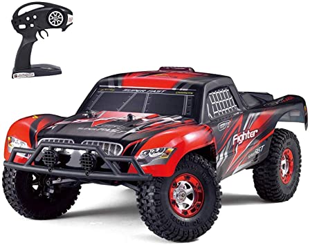 Tecesy High Speed Waterproof RC Truck RC Buggy Fast Racing Hobby RC Crawler for Adults Kids, Red FY01