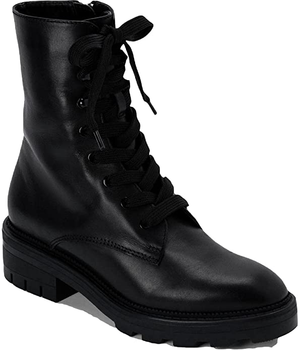 Dolce Vita CLEAR Sustainable Lottie Combat Boot Black