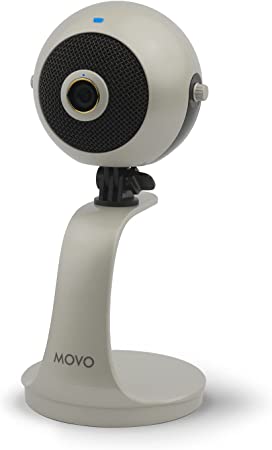 Movo WebMic-HD Webcam and Condenser Microphone in Pearl White- 1080p HD Webcam and Pro Cardioid Condenser Mic - HD USB Camera and Computer Microphone for Streaming, Gaming, Work-from-Home, Video Calls