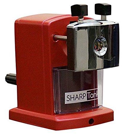 SharpTank - Portable Pencil Sharpener (Metallic Rose) | Compact & Quiet Classroom Sharpener That Gets Straight to the Point!