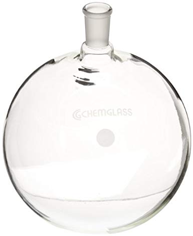 Chemglass CG-1506-29 Glass 5000mL Heavy Wall Single Neck Round Bottom Flask, with 24/40 Standard Taper Outer Joint