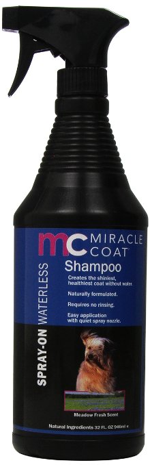 Miracle Coat Spray-On Waterless Shampoo for Dogs 12-Ounce