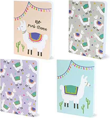 Memo Book – 12-Pack Mini Notebooks, 4 Llama Designs, Field Notebook, Pocket Journal for Kids, Perfect for Journaling, Diary, Note Taking, Soft Cover, 16 Ruled Sheets Each, 3.5 x 5 Inches
