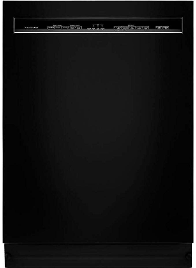 KitchenAid KDFE104HBL 46dBA Black Front Control Dishwasher