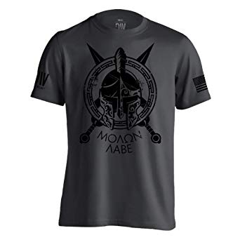 Dion Wear Spartan Molon Labe Military T-Shirt