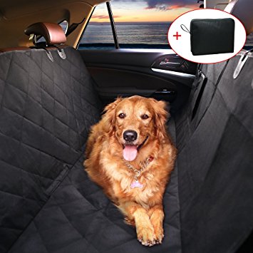 TTLIFE Pet Car Seat Cover/ Dog Car Seat/ Pet hammock for Cars with Seat Anchors for Cars, Trucks, and Suv-Black,DogHammock,Slip-proof,WaterProof ,add a organizer bag for storage