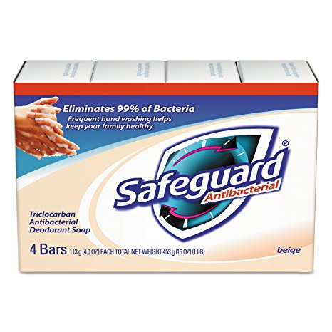 Safeguard Deodorant Antibacterial Deodorant Soap, Beige, 16 Ounce