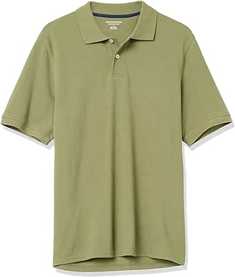 Amazon Essentials Men's Regular-Fit Cotton Pique Polo Shirt (Available in Big & Tall)