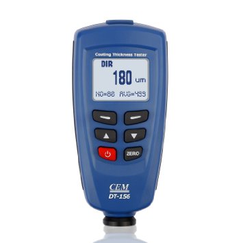 DBPOWER CEM DT-156 Coating Paint Thickness Tester F/NF Probes 1250um Integrated Car Painting Coat Gauge Meter