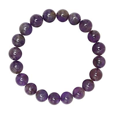 BRCbeads Gemstone Bracelets Natural Genuine Gemstones Birthstone Handmade Healing Power Crystal Beads Elastic Stretch 10mm 75 Inch with Gift Box Unisex