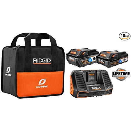 18-Volt OCTANE Lithium-Ion Bluetooth 3.0 Ah and 6.0 Ah Battery Starter Kit with Charger
