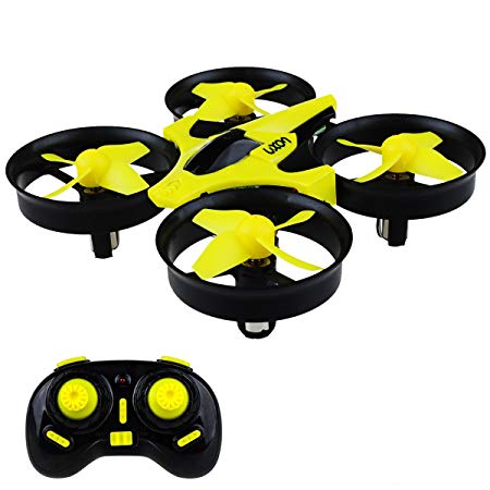 Mini Drone Headless RC Quadcopter Drone Kids 2.4GHz 4CH 6 Axis Remote Control Helicopter Indoor/Outdoor Flying Small Airplane One Key Return Beginner (Yellow)