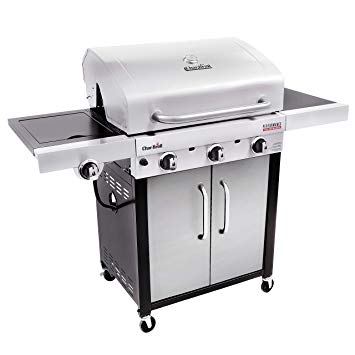 Char-Broil 463371719 Performance TRU-Infrared 3-Burner Cart Style Gas Grill, Stainless Steel