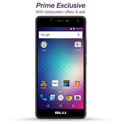 BLU R1 HD - 8 GB - Black - Prime Exclusive - with Lockscreen Offers & Ads