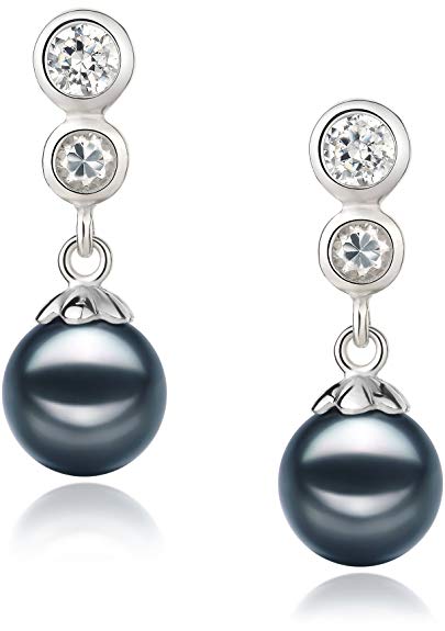 Colleen 7-8mm AA Quality Japanese Akoya 925 Sterling Silver Cultured Pearl Earring Pair