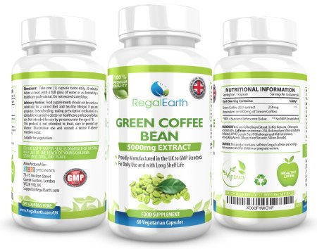 Green Coffee Bean Extract Weight Loss Plus Cleanse Capsules For Men and Women - Dr Oz Recommends as Appetite Suppressant - Healthy Digestive System - Diet Pills - Fat Burner - Excellent Results When Combined With a Fitness Program - Money Back Guarantee - 60 Vegetarian Capsules - MADE in The UK