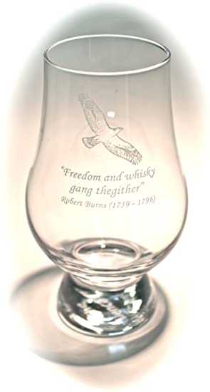 Official Glencairn Crystal Whisky Glass - Robert Burns Quote