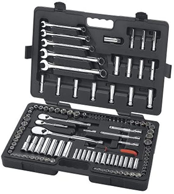 GEARWRENCH 118 Pc. 1/4", 3/8" & 1/2" Drive 6 & 12 Pt. Mechanics Tool Set, Standard & Deep, SAE/Metric - 83001D