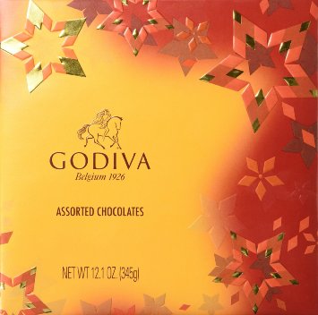 Godiva Chocolatier Assorted Belgian Chocolates Gift Box