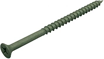 Forgefix DS4550 Pozidriv Decking Screw - Green Anti-Corrosion Item in hand is Size: 4.5 x 50mm, Pack of 200