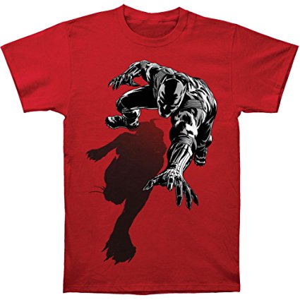 Marvel Men's Black Panther Claw Shadow Slim Cotton T Shirt