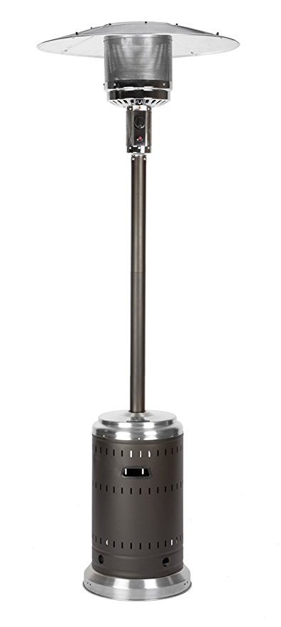 L10-SS-BR P Full Size Mocha and Stainless Patio Heater