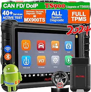 Autel Scanner MaxiTPMS TS900, 2024 Newest TPMS Programming Tool, Upgrade of TS608, Full TPMS, All System Diagnostic, 40  Services, Active Test, Sensor Program/Relearn, Better TS408 TS508 MX808 MK808