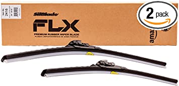 SilBlade FLX 2416 Premium Beam Wiper Blade Set - 24"/16" | Fits various models of Acura, Chevrolet, Ford, Honda, Hyundai, Kia, Lexus, Mitsubishi, Ram, Saturn, Scion, Subaru, Toyota