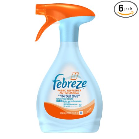 Febreze Fabric Refresher Antimicrobial Air Freshener (27 Fl Oz) (Pack of 6)