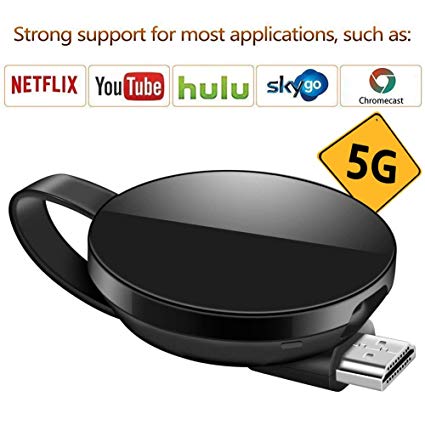 Wireless Wifi Display Dongle, Android System Support for Google Chrome, HDMI 1080P Digital TV Receiver Adapter, Home App Support YouTube,Netflix,Hulu, TV Stick Miracast Airplay for Android/Mac/iPhone
