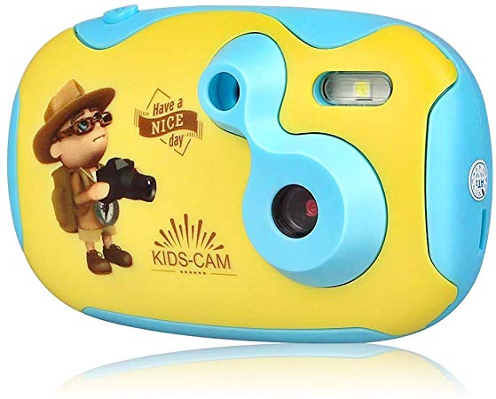 Kids Camera for Girls & Boys, AGM 1.4" Mini Children Video Camera Recorder 8GB Memory Card Toddler Digital Camera, DIY Creative Birthday Children's Day Gifts (Pink)